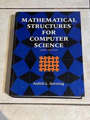 Mathematical Structures For Computer Science Hardcover Book - Judith L. Gersting