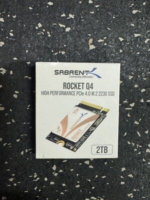 SABRENT Rocket Q4 2230 NVMe 4.0 2TB High Performance PCIe 4.0 M.2 2230 SSD
