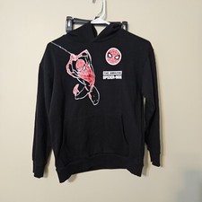 Youth Spider-man pullover Black Hoodie L 14/16