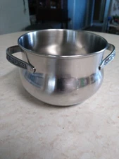 Stainless Steel Hollaware Serving Bowl Vintage 4.5 In