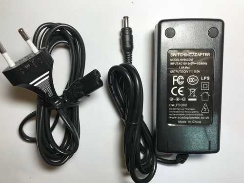 Adaptador de conmutación de CA-DC 6V 5A 5000mA UE PSU 5,5 mm x 2,1/2,5 - Imagen 1 de 6