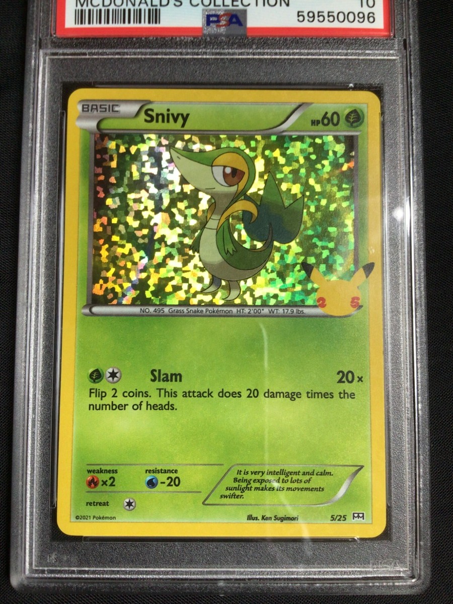 Snivy Holo - McDonald's Collection 2021 Pokémon card 5/25