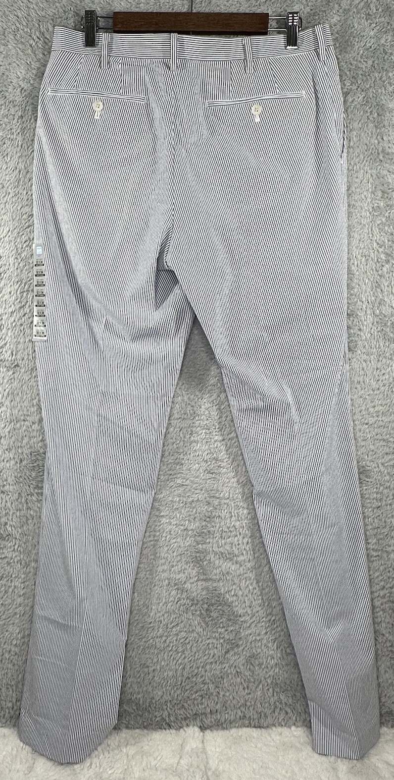 Uniqlo Pants Size 32 x 34 Seesucker blue white  Kando Trousers thumbnail 6