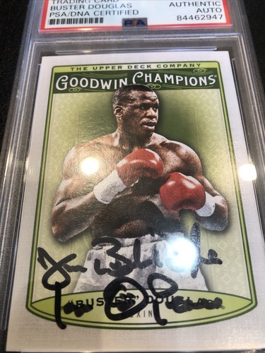 2019 UD GOODWIN CHAMP BUSTER DOUGLAS SIGNED CARD PSA DNA AUTOGRAPH CERTIFIEDED - Picture 4 of 4