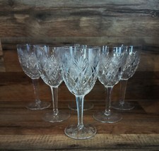 3398*  saint louis 6 verres à bourgogne cristal model florence hauteur 16 cm