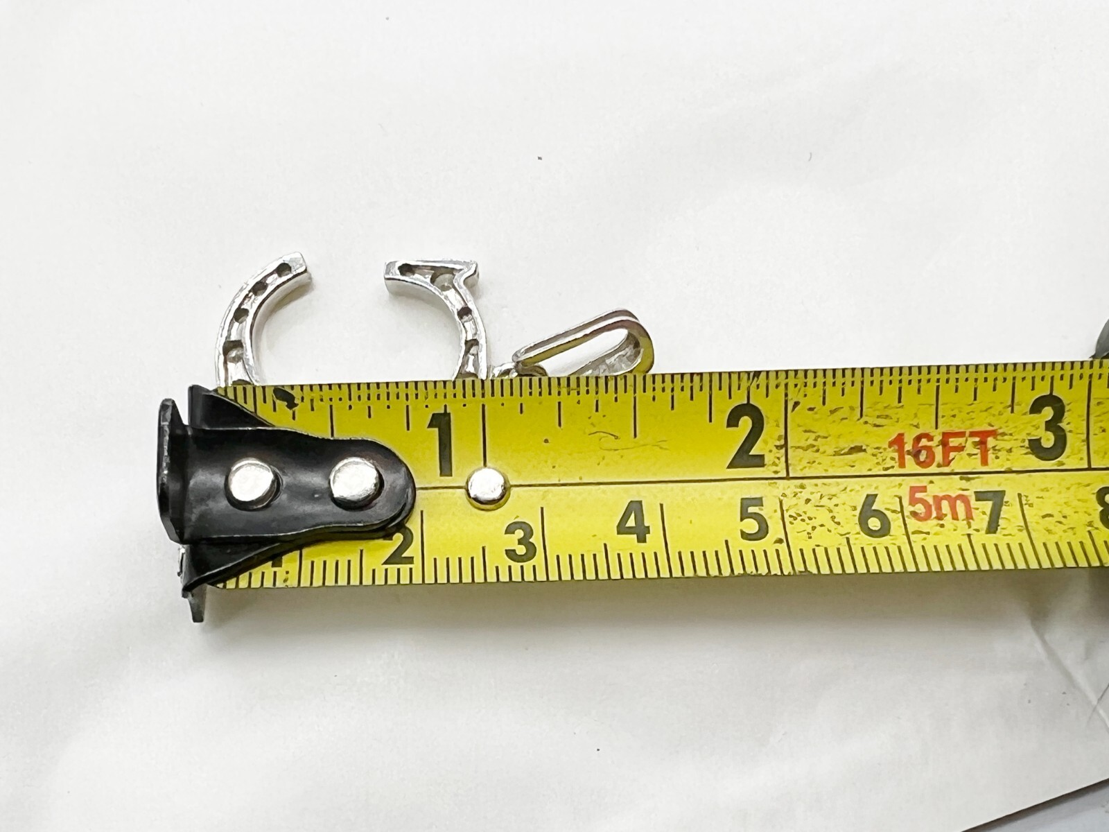 VINTAGE SOLID SILVER GEM STATEMENT INITIAL C CHER… - image 5