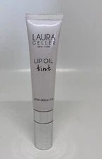 LAURA GELLER LIP OIL GLOSS TINT MOISTURIZING SOFT HIBISCUS PINK .42 OZ READ DESC
