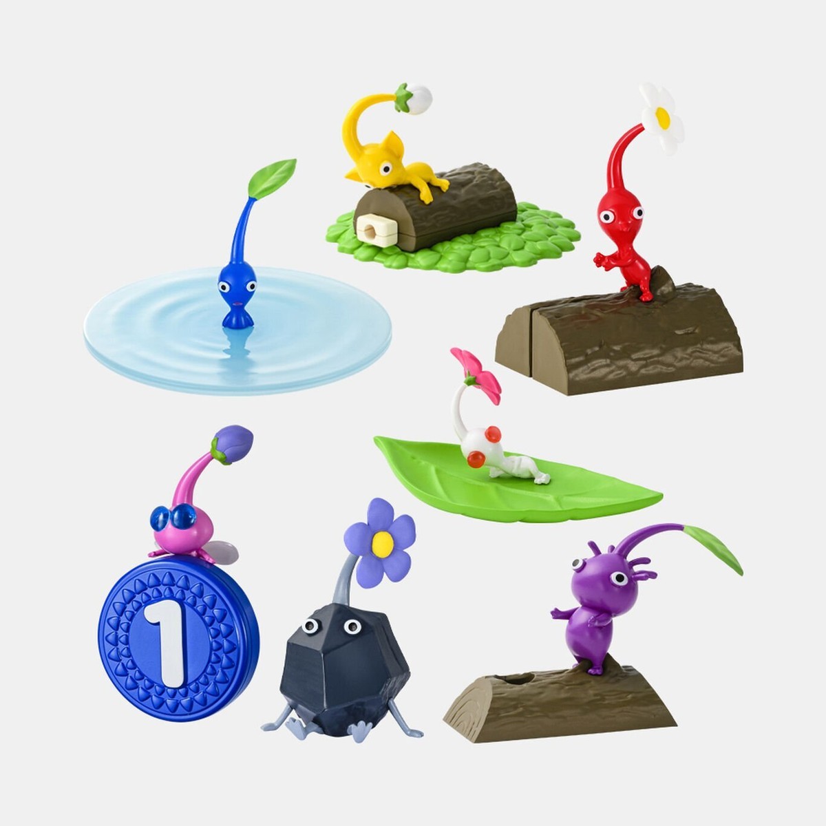 Pikmin Collection Complete Set of 7 All Types Nintendo Tokyo Store