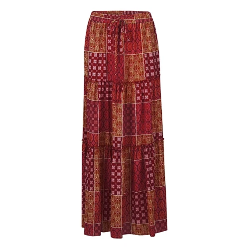 Bohemian Rock Patchwork Langrock Boho Ethno Print Maxi Retro A-Linie Plissee - Bild 9 von 40