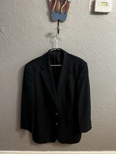 Jack Nicklaus Tournament Series Navy Blue Two Gold Button Sports Coat Blazer 42L