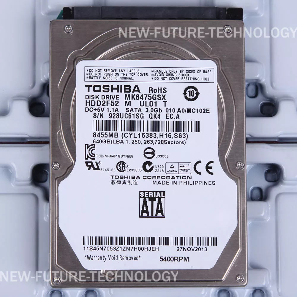 【SALE/80%OFF】 TOSHIBA 東芝 2.5inch HDD 640GB SATA MK6475GSX