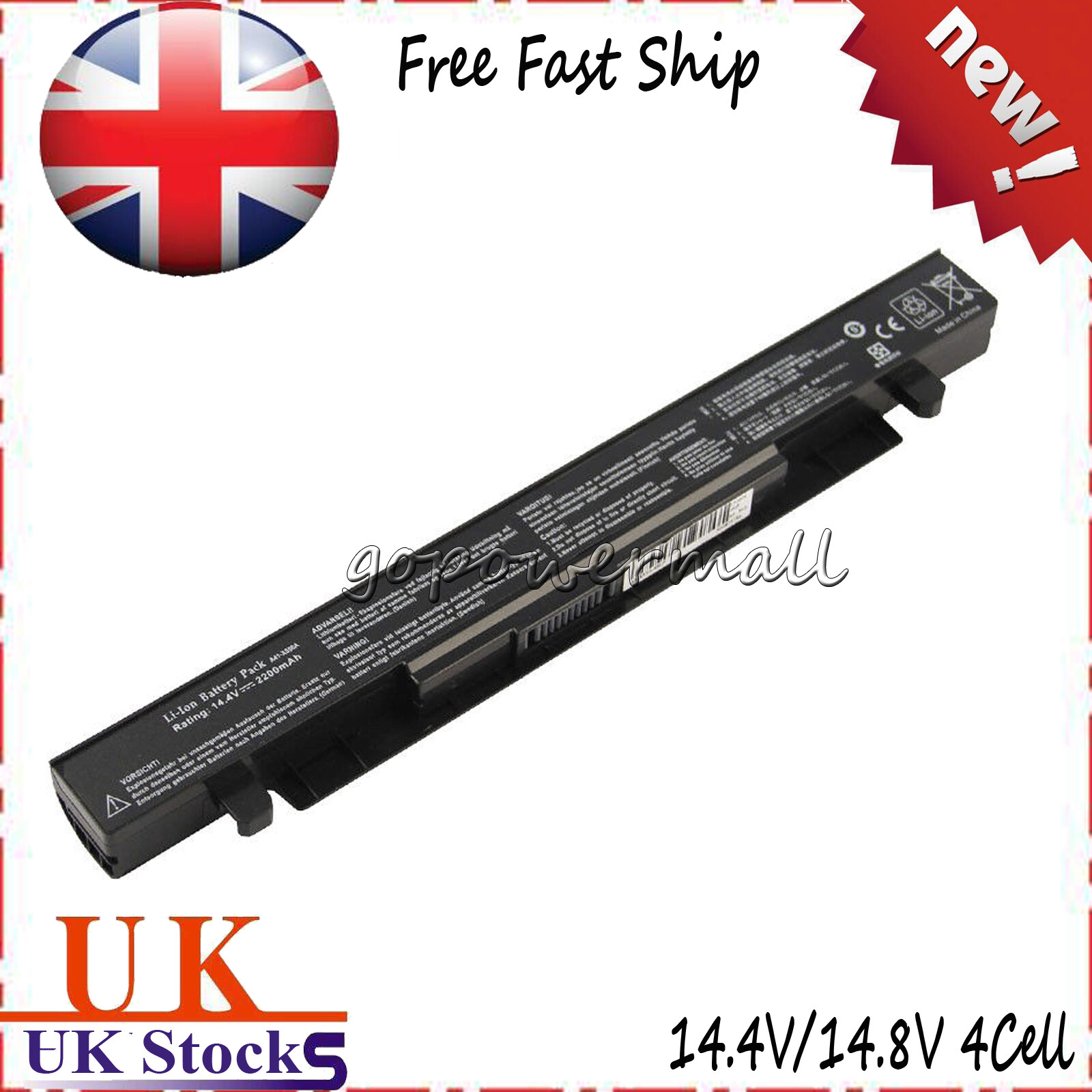 A41-X550A 4Cell Battery Asus X550 X550B X550C X550CA X550CC X550V X550VC