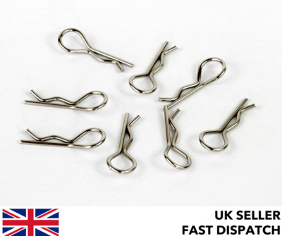 1/10 1/16 1/18 Scale RC Body Clips 8pcs Large Loops Easy Grab for Buggy/Auto