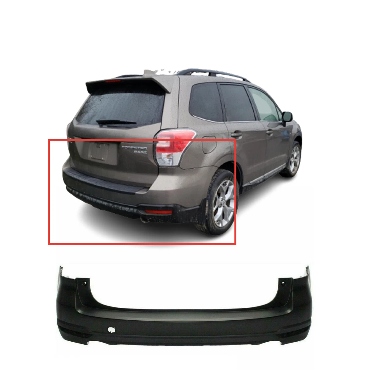 Rear Bumper Cover for 2014-2018 Subaru Forester 2.0XT 2.5i 57794SG000  SU1100172