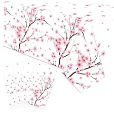 4 Pack Cherry Blossom Party Tablecloth - Cherry Blossom Table Cover Party