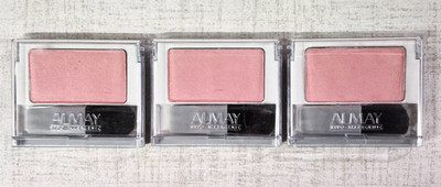 3 x Almay CHEEK COLOR BLUSH Contours Natural Color Blendable ~ SIZZLING PINK