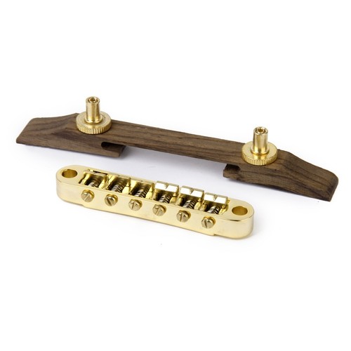 Verstellbarer Palisander Archtop Gitarrensteg mit Goldbeschichtung - Bild 1 von 6