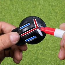 Golf Ball Liner Marker Pen Three Line Alignment Drawing Tool Kit UK