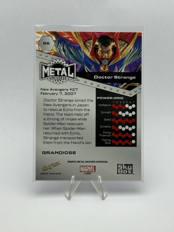 2024 SKYBOX MARVEL METAL UNIVERSE AVENGERS DOCTOR STRANGE GRANDIOSE#86 - Image 2 of 2