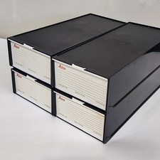 4X Leica Kindermann LKM 2x80 Slide Trays in Storage Box 35 mm 8x trays 