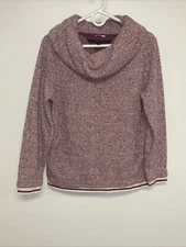 Tommy Hilfiger Cowl Neck Sweatshirt Women’s Medium Purple.   10837B