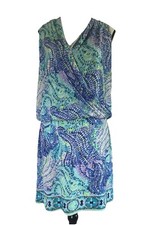 Lilly Pulitzer Sleeveless Dress Faux Wrap Mini V- Neck Women’s Size M