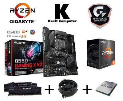 PC Bundle AufrüstKit Ryzen 5 4500 6x4,1GHz +Gigabyte B550 Gaming X +16GB 3600MHz