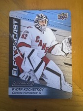 2023-24 UD Engrained ElectroCast Pyotr Kochetkov #EC-28 Carolina Hurricanes