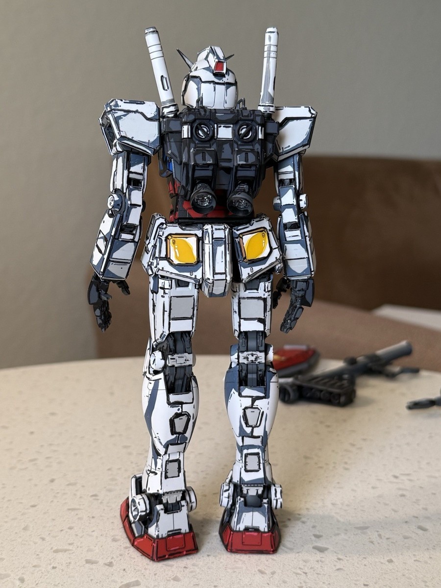 Bandai RX-78-2 Gundam Ver. 3.0 2D “Cartooned” CUSTOM PAINTED | eBay