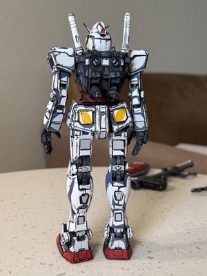 Bandai RX-78-2 Gundam Ver. 3.0 2D “Cartooned” CUSTOM PAINTED | eBay