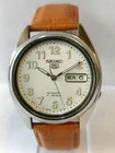 VINTAGE SEIKO 5 AUTOMATIC WHITE DIAL 7S26 JAPAN MEN'S WORKING CONDITION