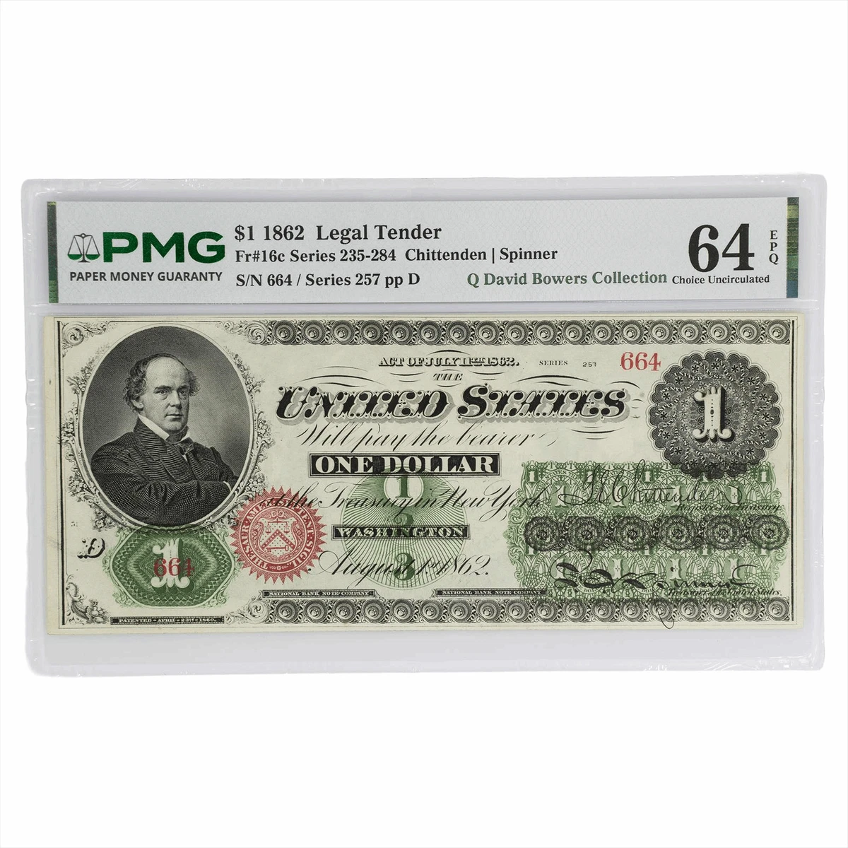 PMG $1 1862 Year United States Large Size Notes for sale | eBay