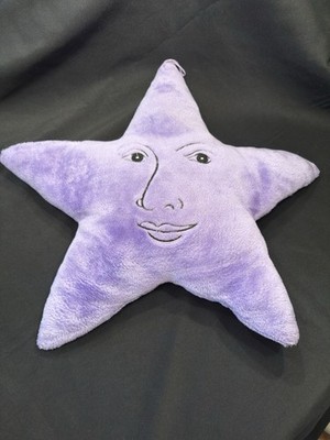 Salamander Graphix Vintage 1990s Celestial Start Purple rare Star Face Plush