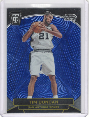 Tim Duncan 2024-25 Panini Totally Certified Mirror Blue Platinum SP #/199 #176