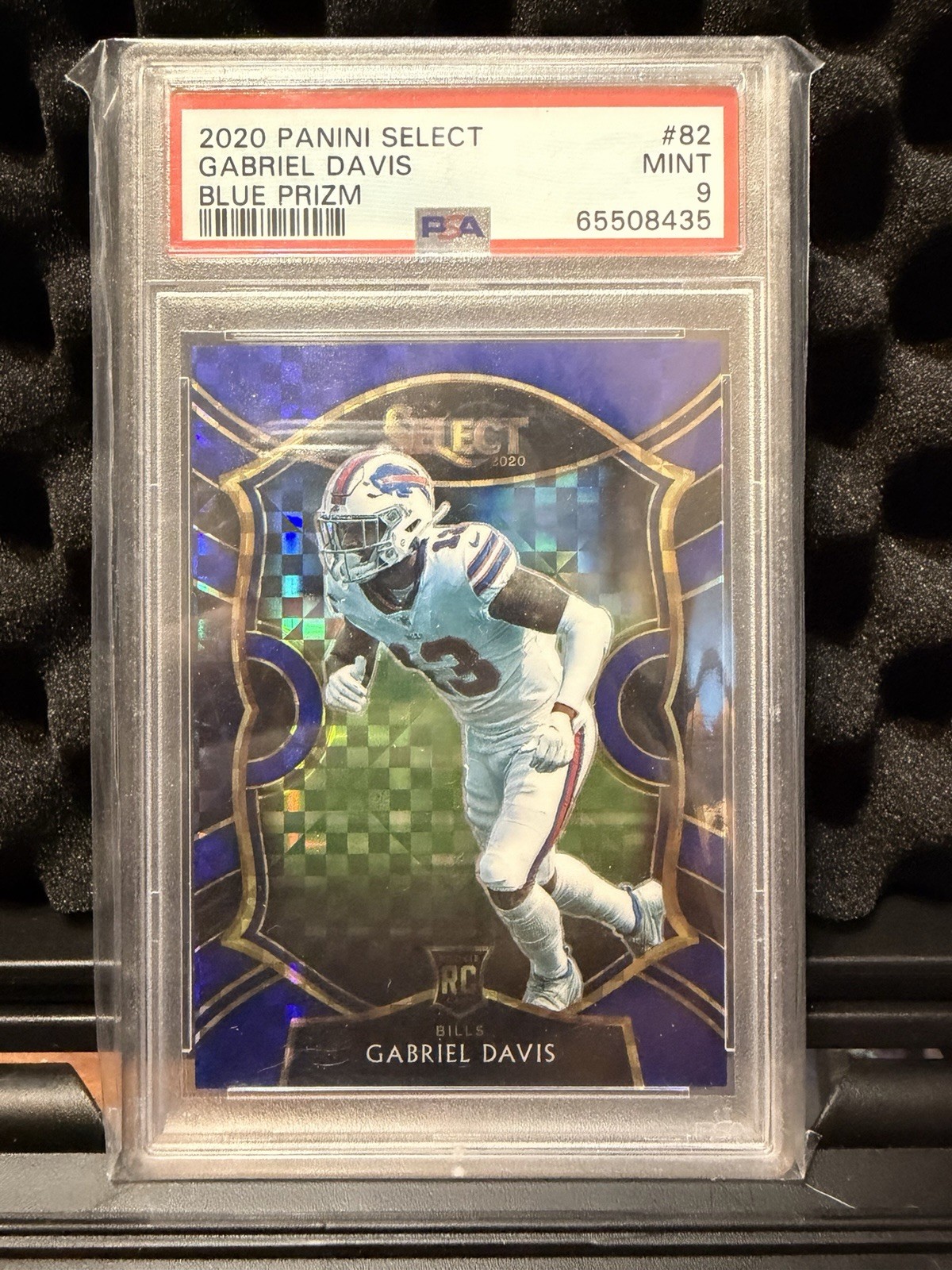 2020 Panini Select Concourse Gabriel Davis #82 Blue Prizm /175 PSA 9 Rookie