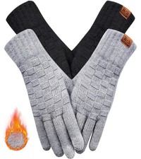 REACH STAR Winter Gloves for Women,Christmas Gifts for Women 3-Finger Touch S...