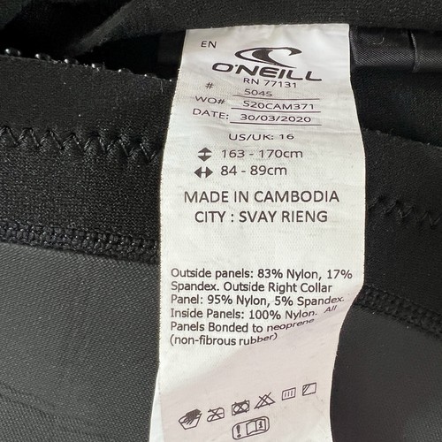 O'Neill Womens Reactor II 2mm Back Zip Shorty Wetsuit - Black / Pink - Picture 7 of 8