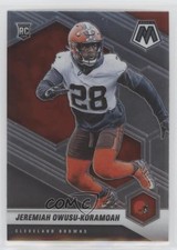 2021 Panini Mosaic Rookies Jeremiah Owusu-Koramoah #365 7l6