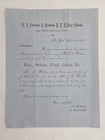 1877 antique NEW YORK CENTRAL & HUDSON RR HAY SHEDS GRAIN ANNOUNCEMENT ENV — photo 2