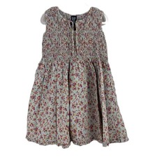 Gap Lavender Floral Smocked Tank Dress