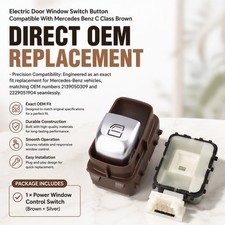 Electric Door Window Switch Button Fits 2229051904 Mercedes Benz C Class Brown