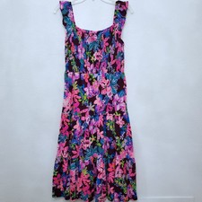 Lilly Pulitzer Girls Mini Jilly Midi Dress in Cherry Ganache Bohemian Garden XL