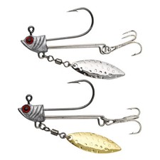 5pcs Fishing Jig Head Swimbait Hooks Spinner Blades Weighted Fishing Hooks 7-10g