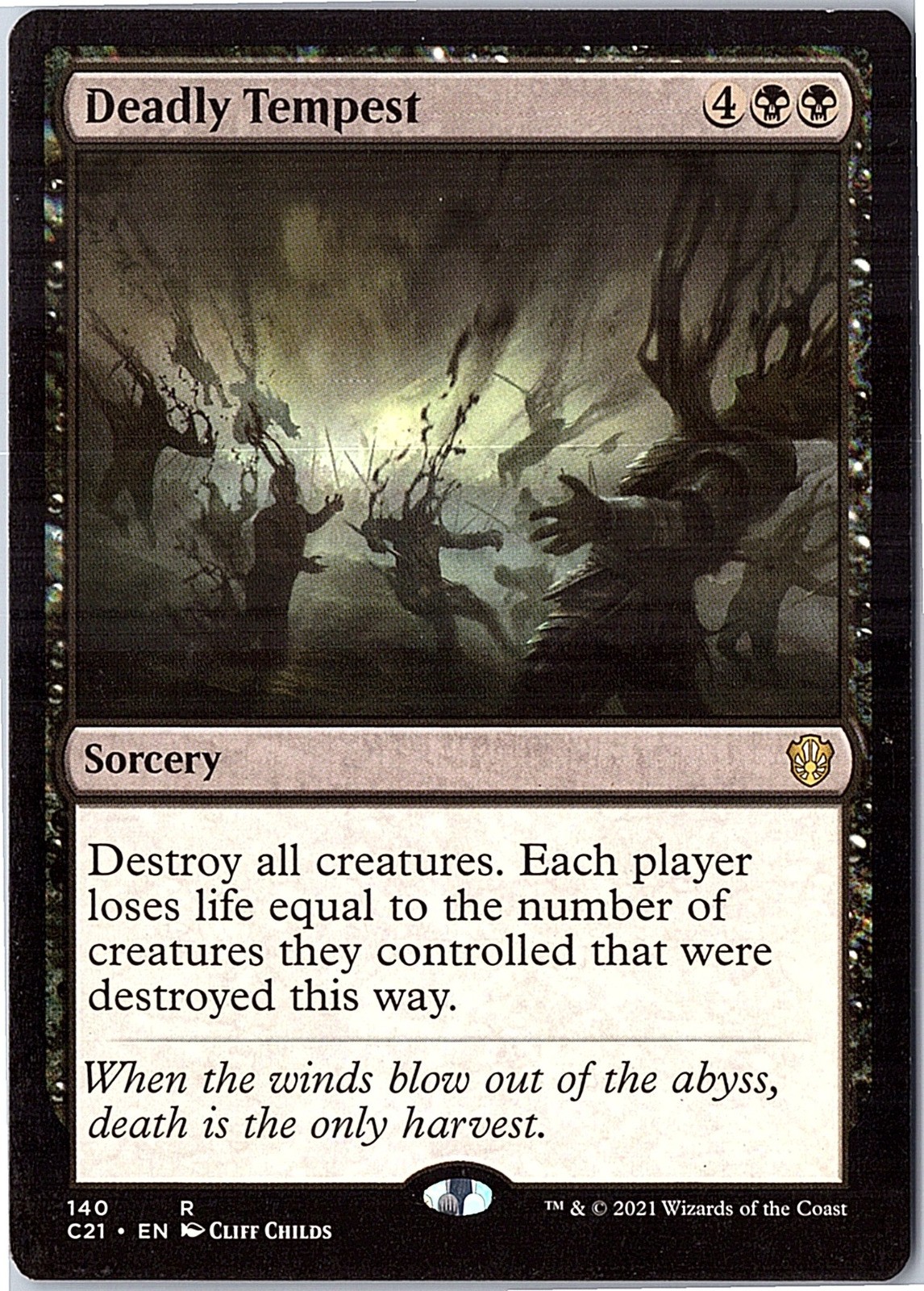 Deadly Tempest Commander 2021 140 Near Mint
