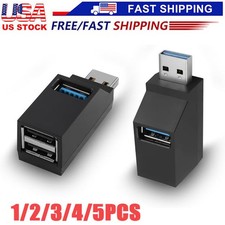 3 Port USB 3.0 Hub Portable High Speed Splitter Box For PC Notebook Laptop lot