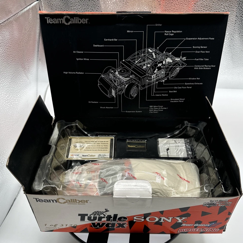 Equipo Calibre #13 Robby Gordon Picapiedra 2000 Taurus 1:24 Nuevo ¡¡Envío Gratis!!! Foto 4 de 4