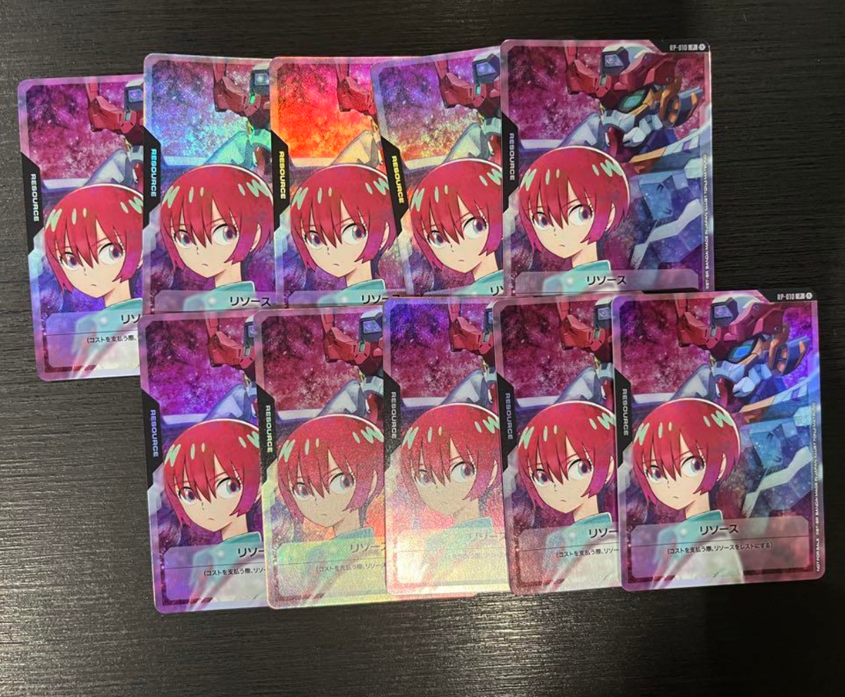 Gundam Card Game Resource Machu & GQuuuuuuX RP-010 Promo set of 10