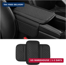 Car Center Console Cover, Microfiber Leather Vehicle Armrest Protector Cushion w