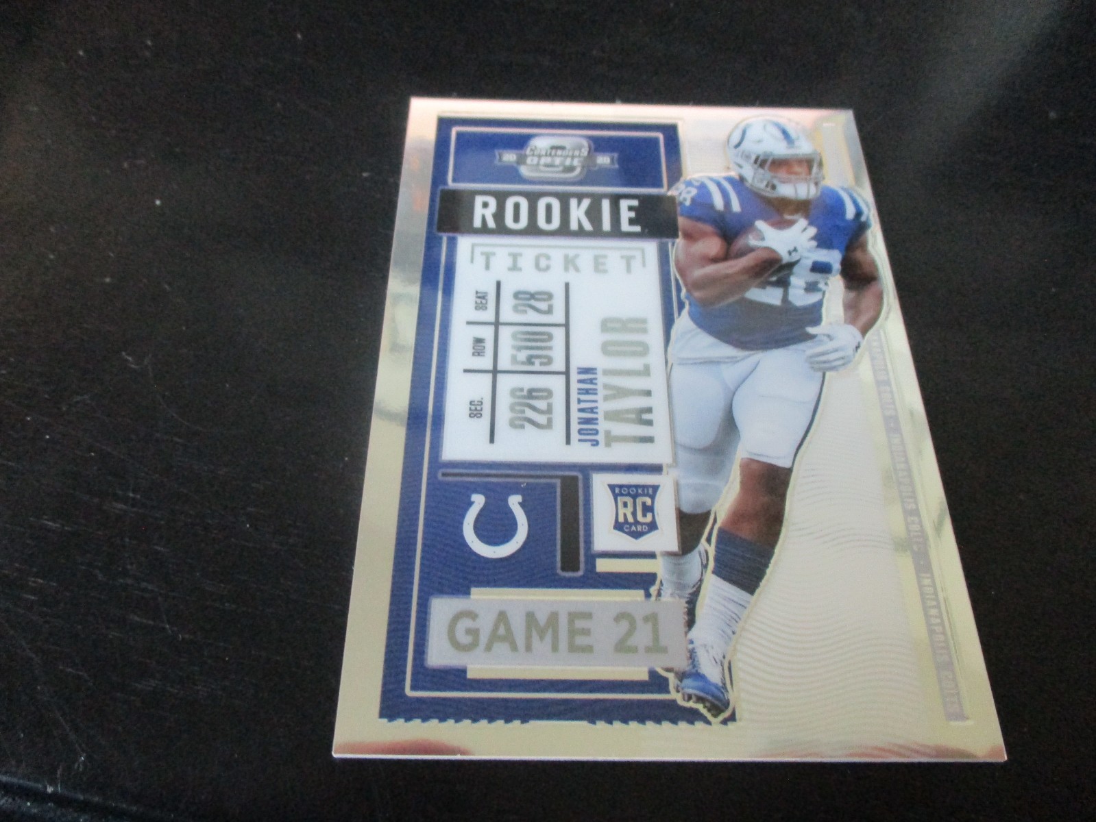 JONATHAN TAYLOR (ind colts) 2020 panini contenders OPTIC ROOKIE card #82