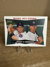 2009 Topps Heritage Rival All-Stars ( ) David Wright Alex Rodriguez #160